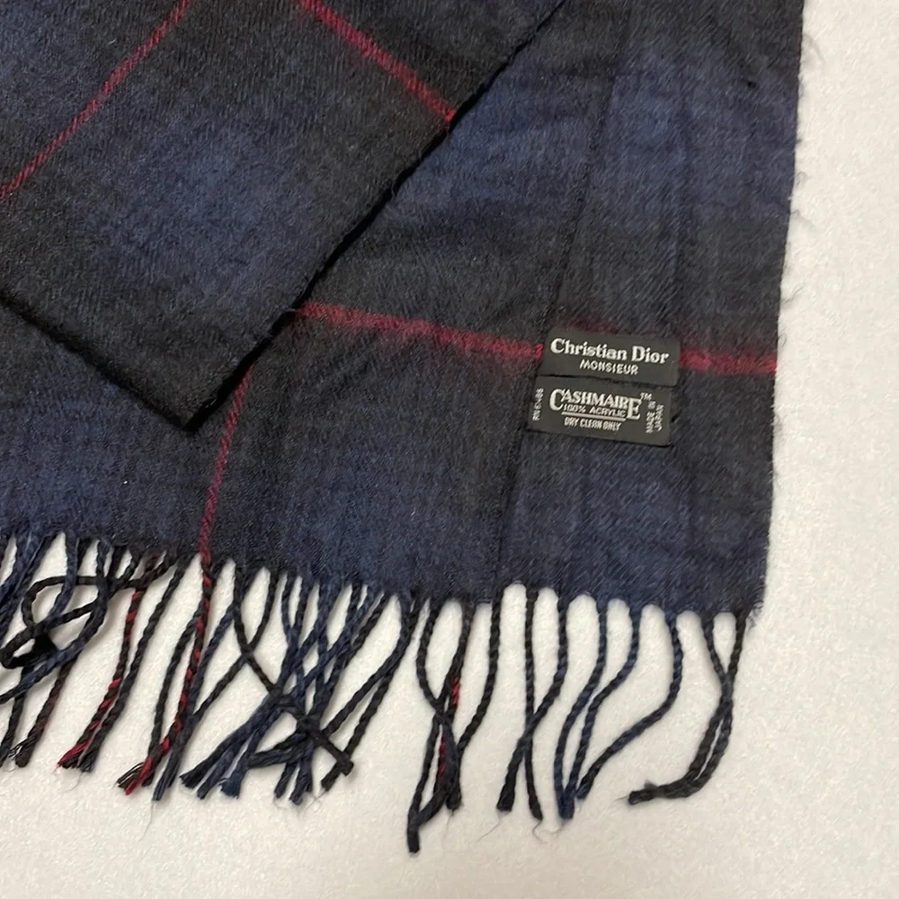 New Christian Dior, Monsieur Cashmere acrylic scarf